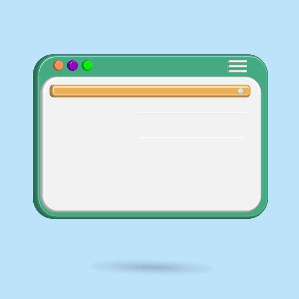 Web screen computer vector