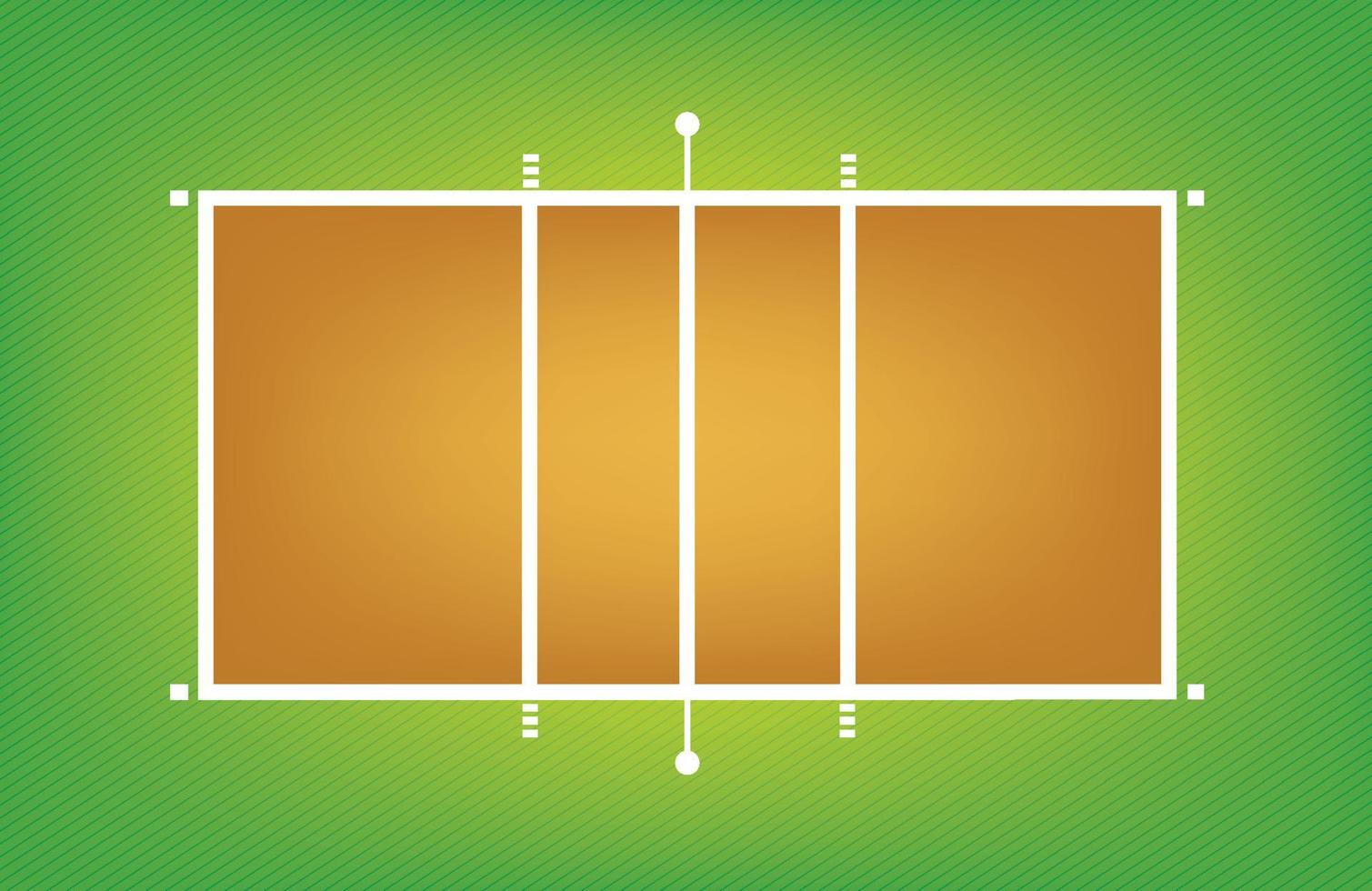 ilustración de cancha o campo de voleibol vector