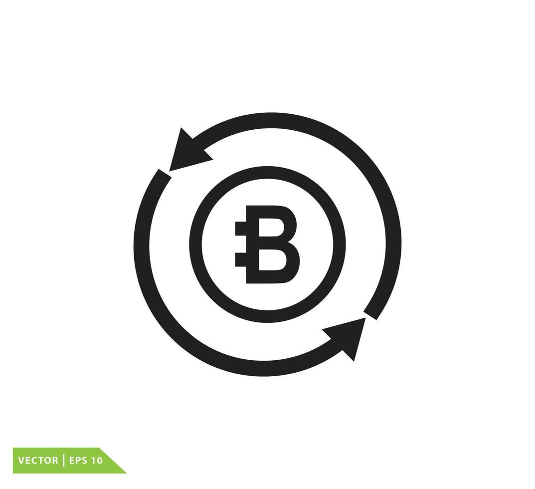 Bit coin vector logo design template