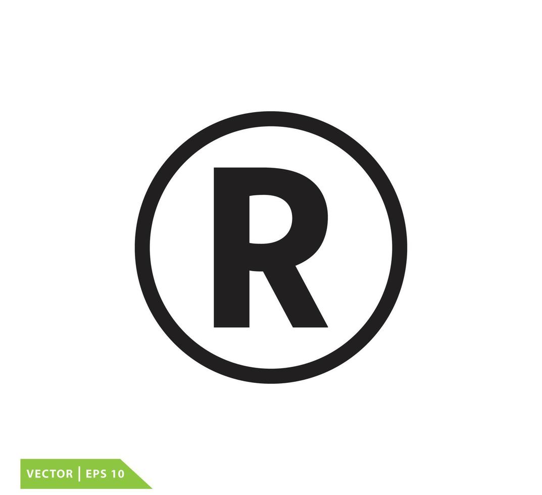 registro icono sello vector diseño logotipo plantilla