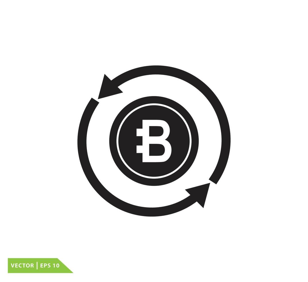 Bit coin vector logo design template