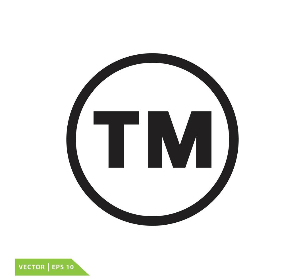 Trade mark icon vector design template