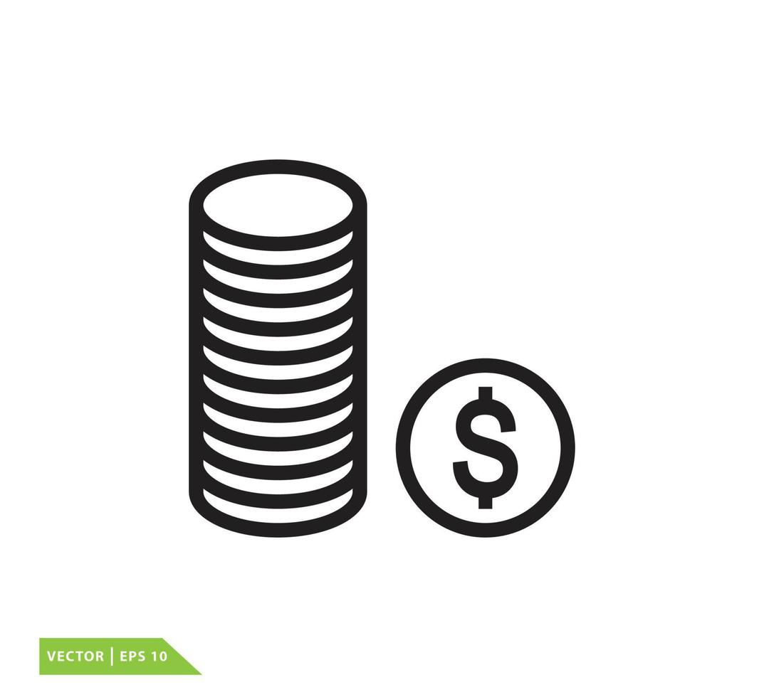 Money dollar icon vector design template