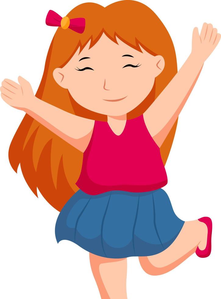 Cute Little Girl Character Design Illustration 11477875 Vector Art at