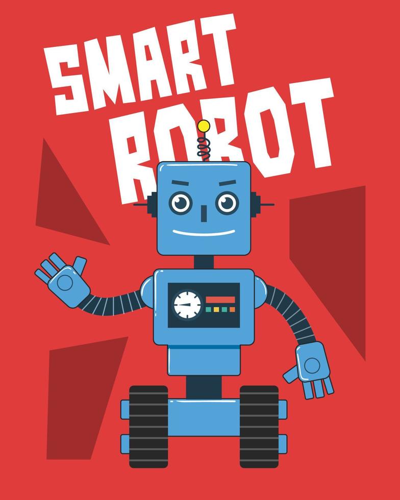 Smart Robot Illustration vector