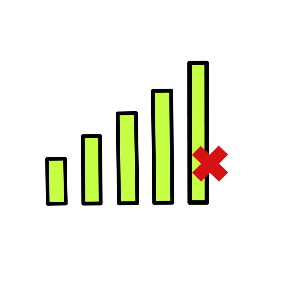 signal bar icon vector illustration