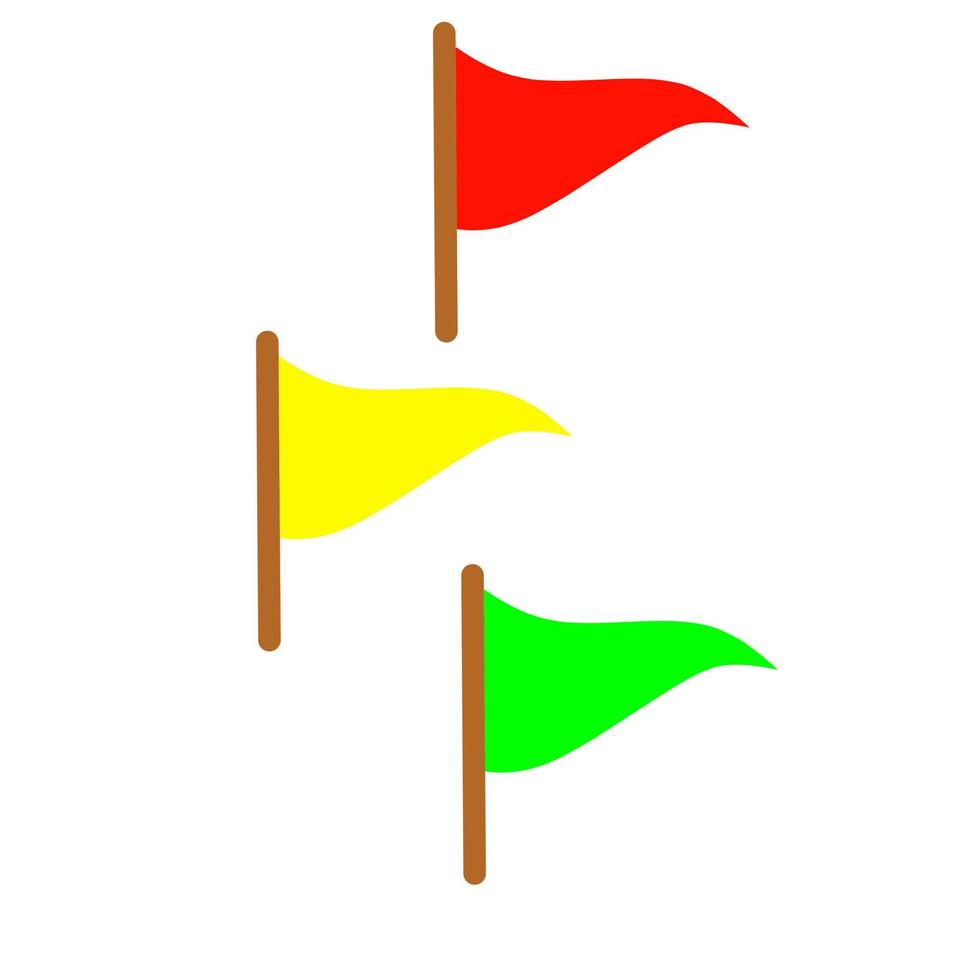 icono de bandera, ilustración gráfica vectorial vector