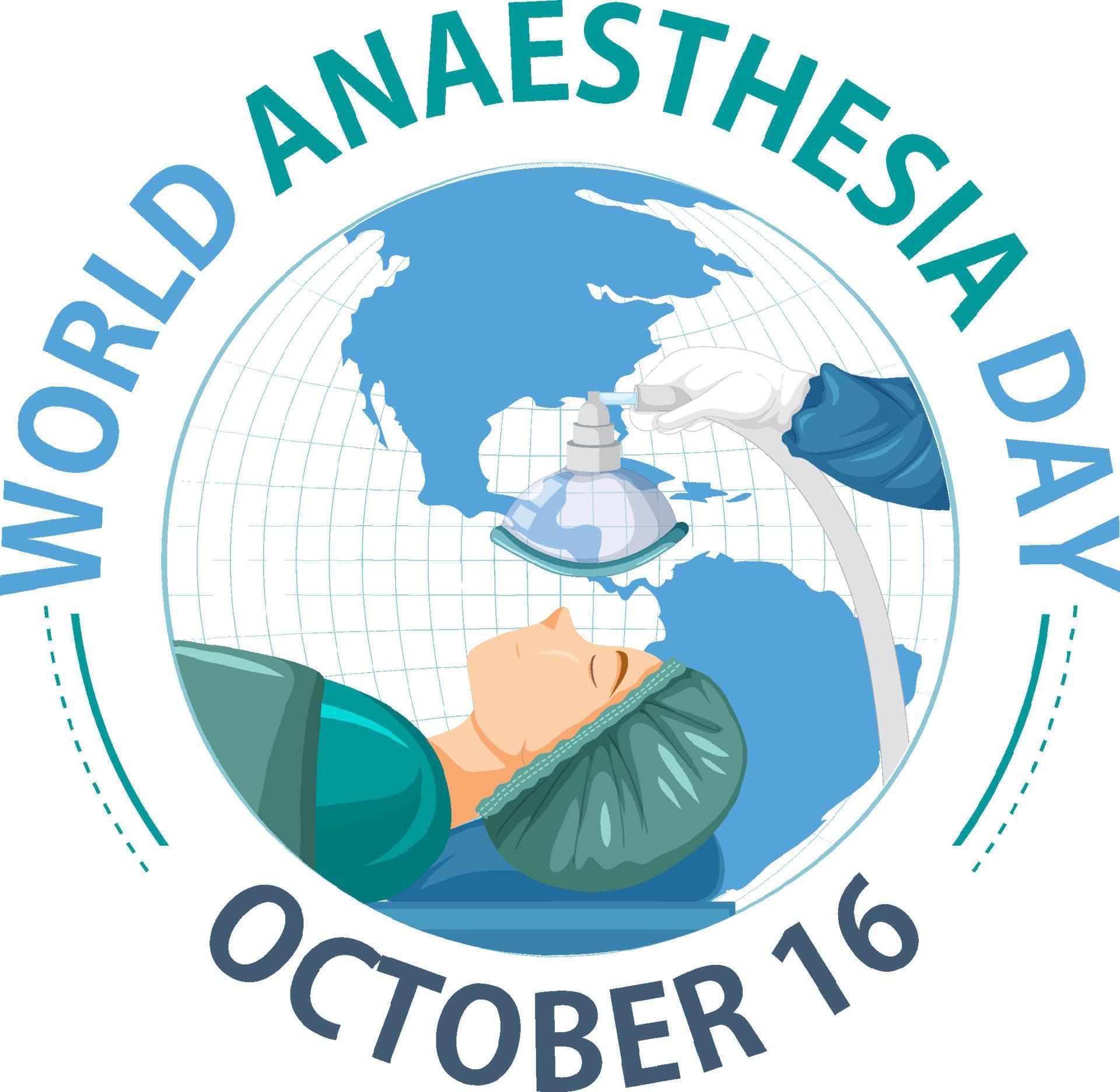 World Anaesthesia Day Logo Concept 11478809 Vector Art at Vecteezy