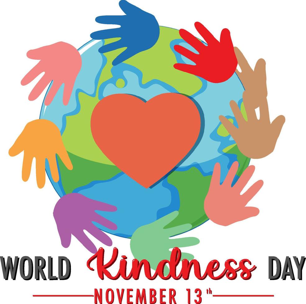 World Kindness Day Poster Design vector