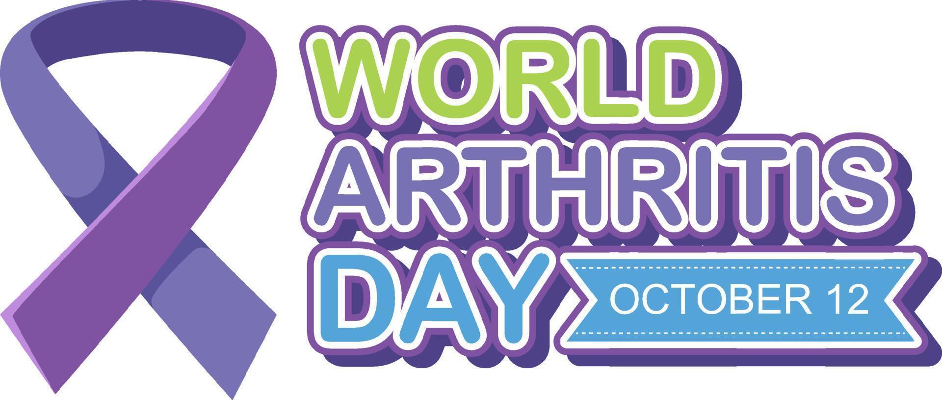 World Arthritis Day Poster Design vector