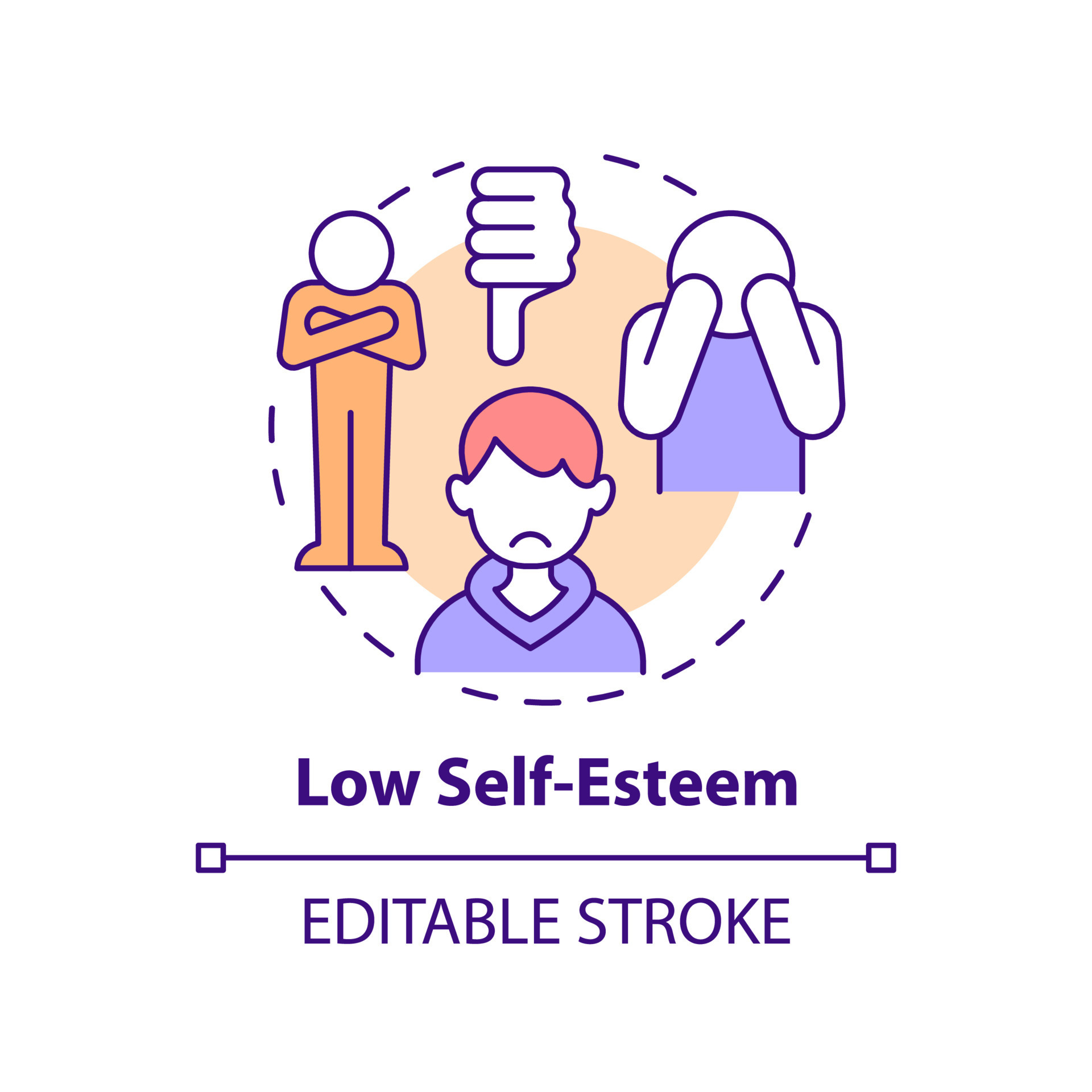 Low Self esteem Concept Icon Body Image Perception In Teens Abstract low-self-esteem-concept-icon-body-image-perception-in-teens-abstract