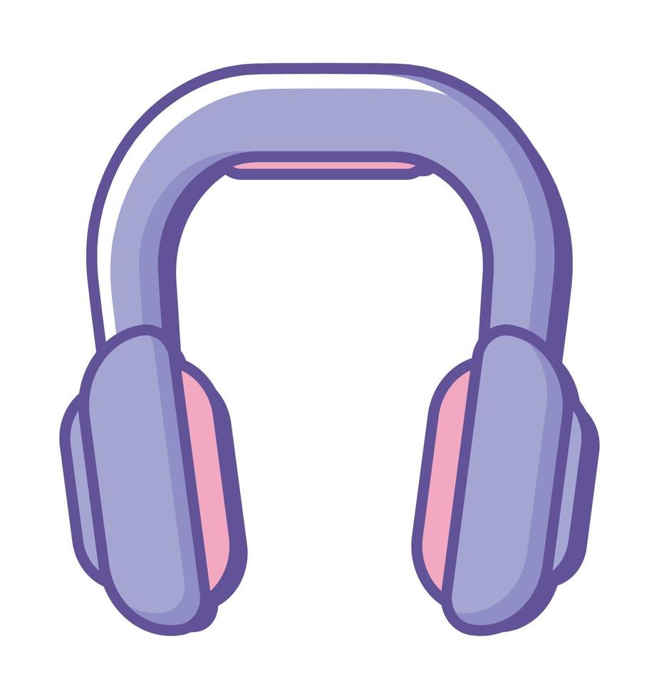 headphones 90s modern style vector