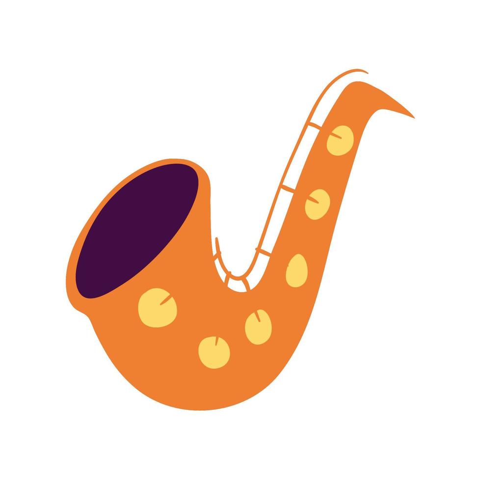 saxophone music instrument vector