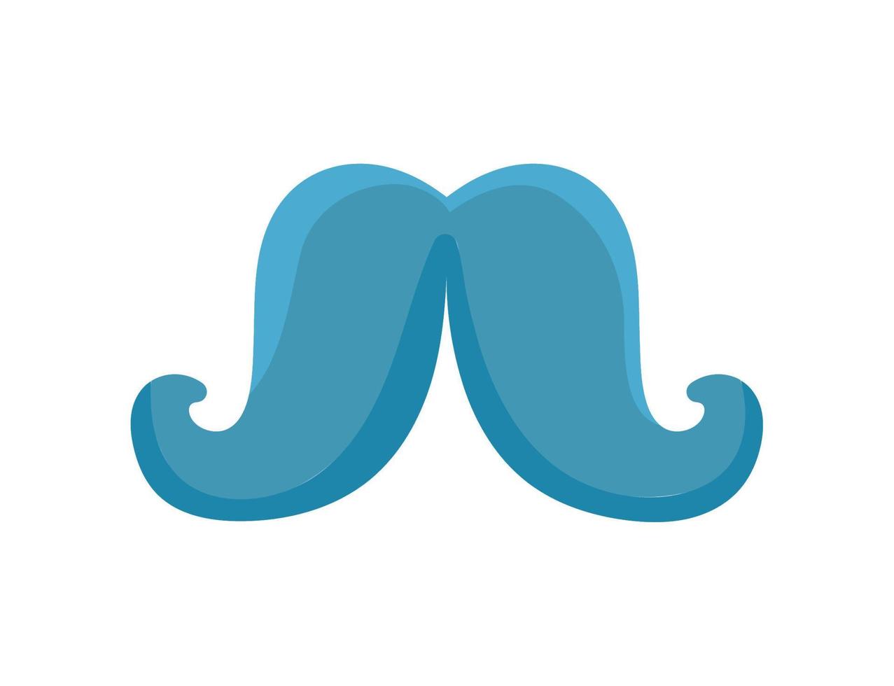 bigote movember símbolo vector