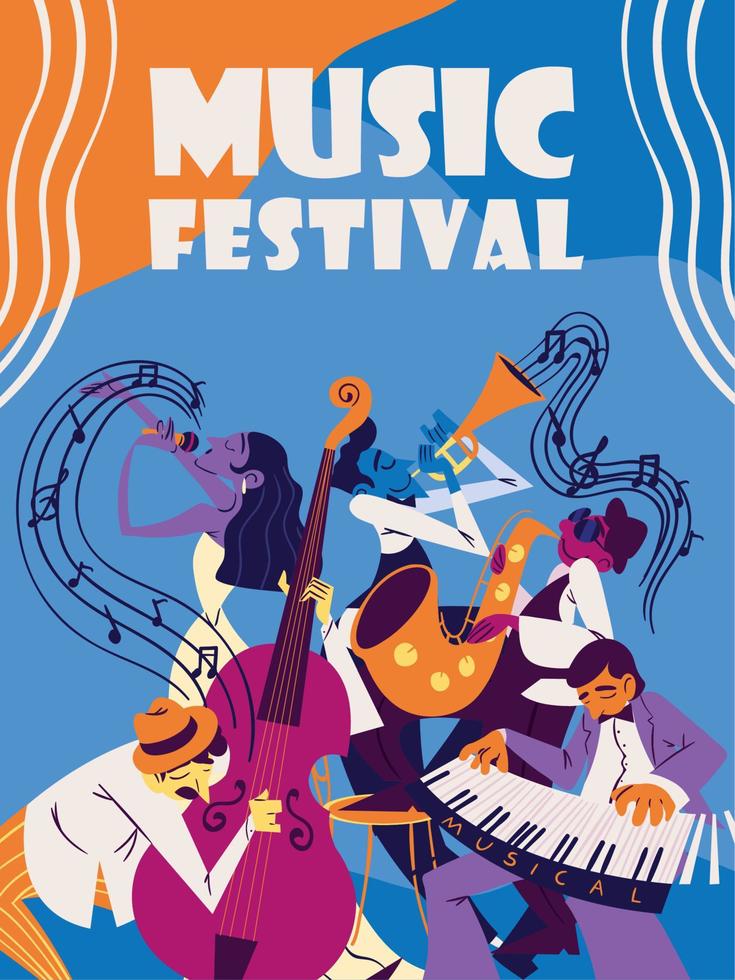 music festival poster image vector