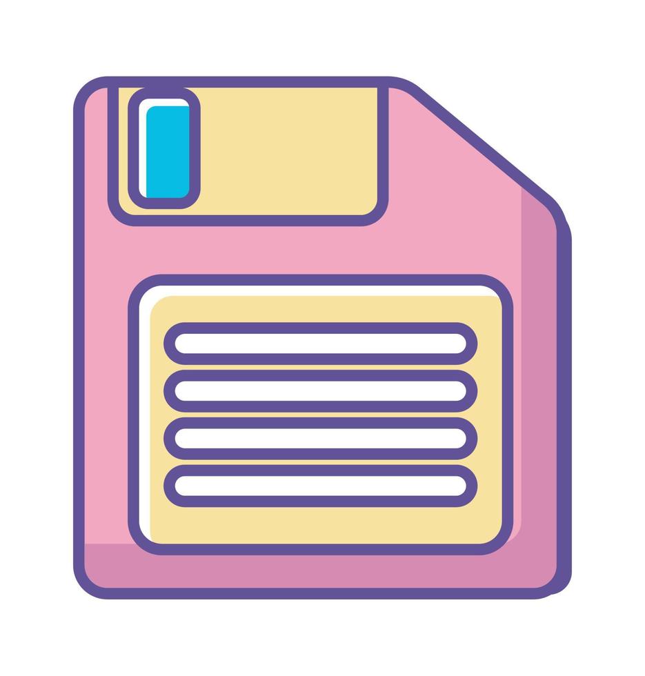 floppy disk 90s modern style vector