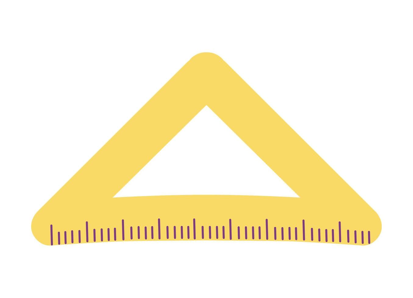 school triangle ruler icon vector