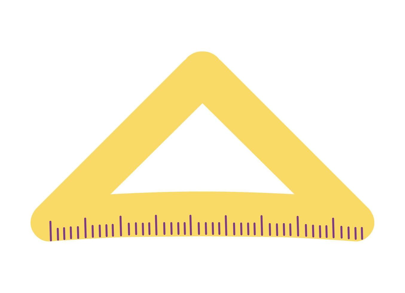 school triangle ruler icon vector