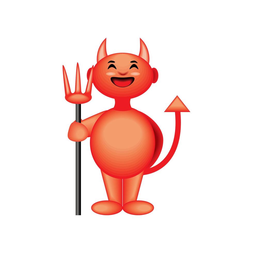 halloween devil character vector