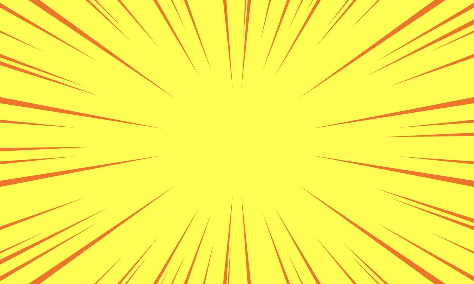 Comic pop art pop art star burst yellow background. Vector illustration