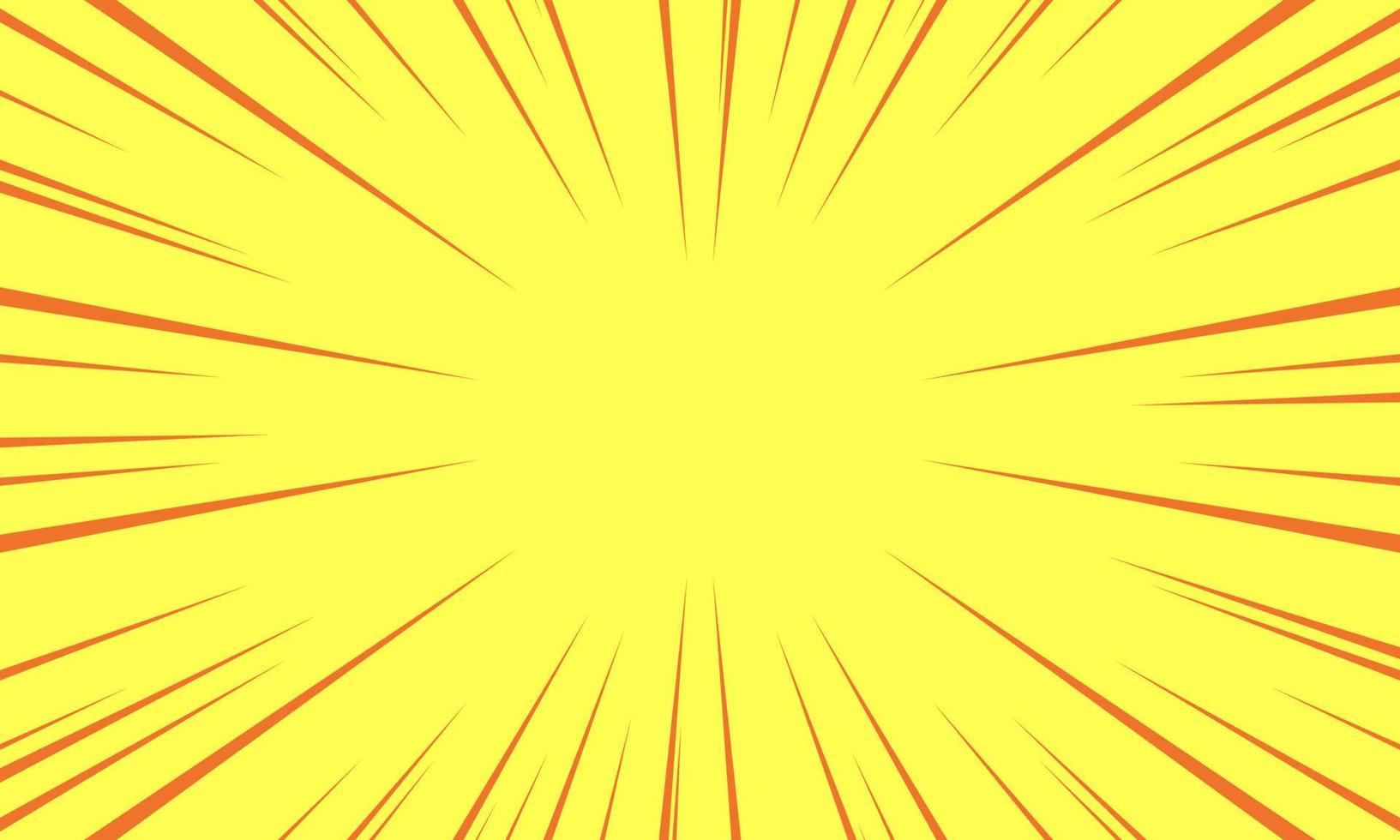 Comic pop art pop art star burst yellow background. Vector illustration