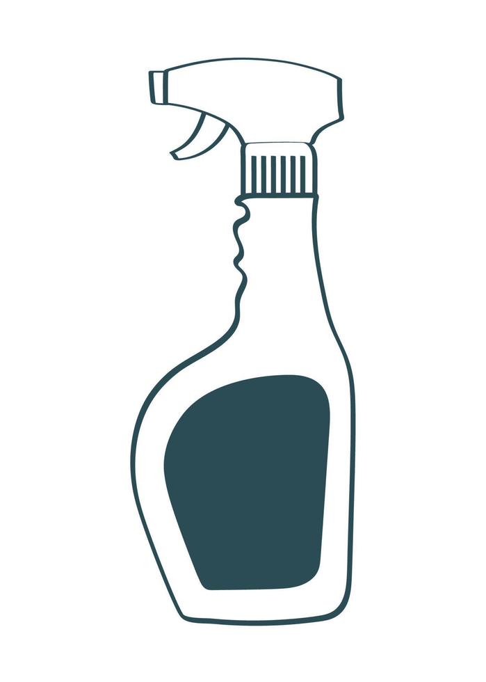 laundry spray bottle vector