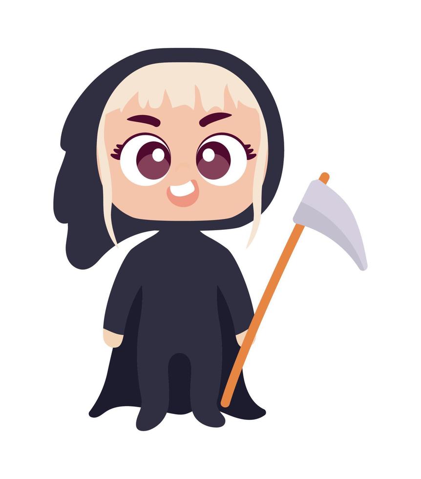 girl death halloween vector