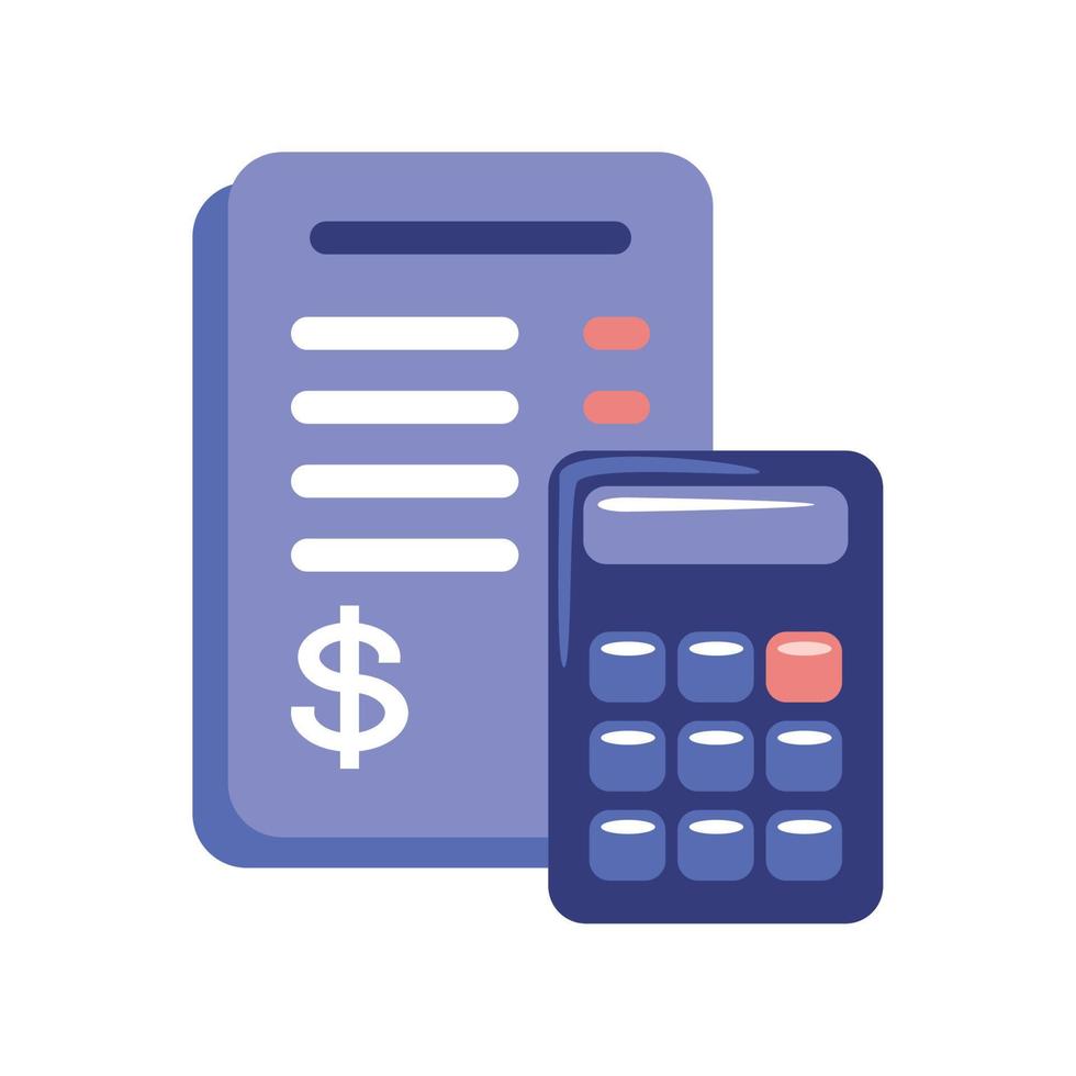money income calculator vector