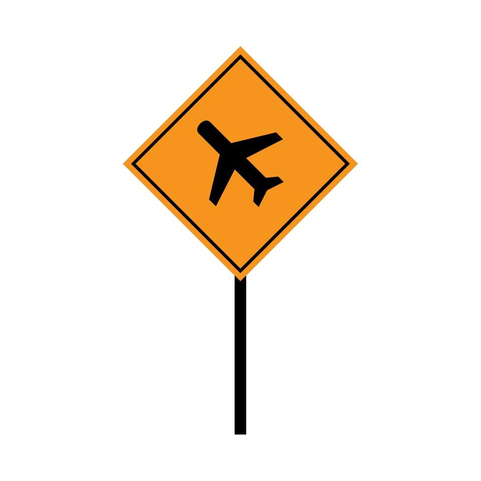 airport traffic sign vector