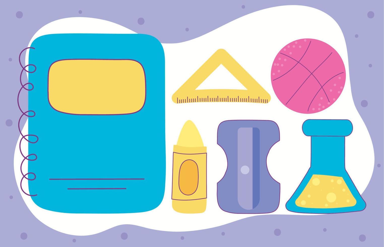 back to school icon collection vector