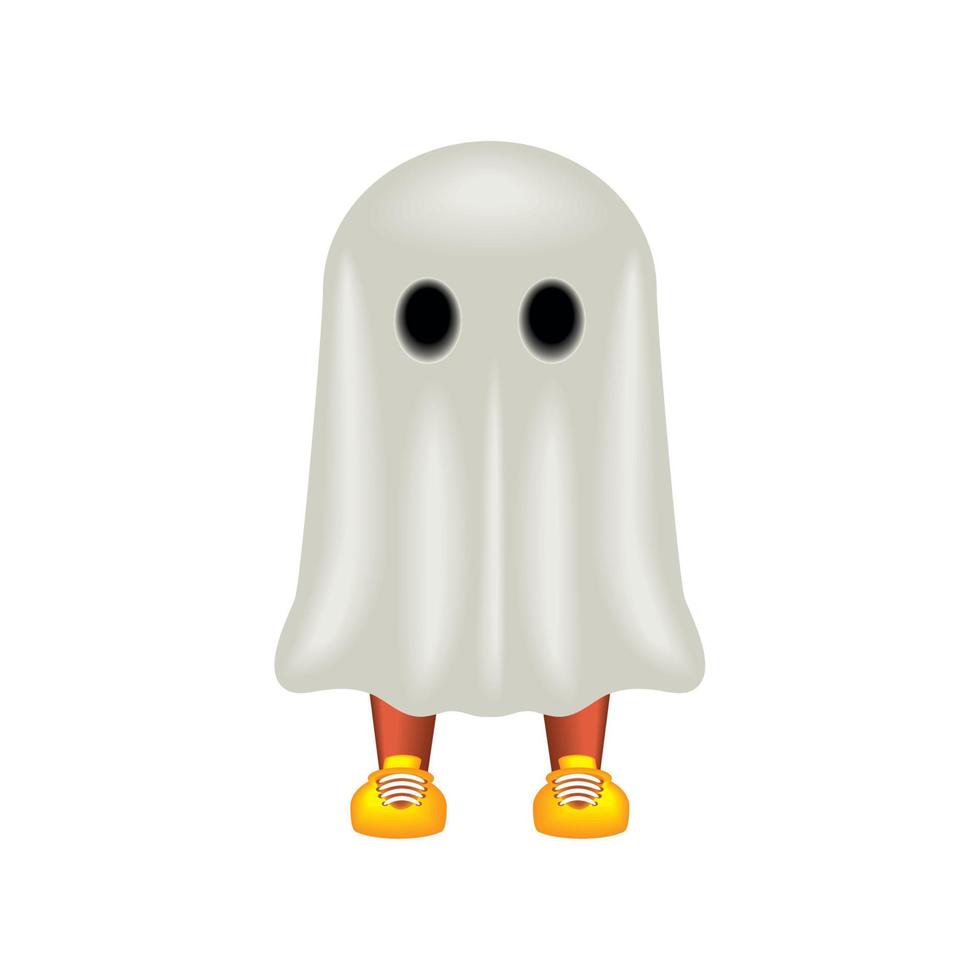 halloween ghost character vector