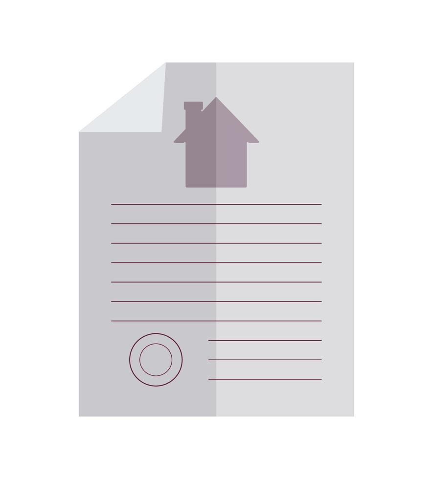 contract real estate vector