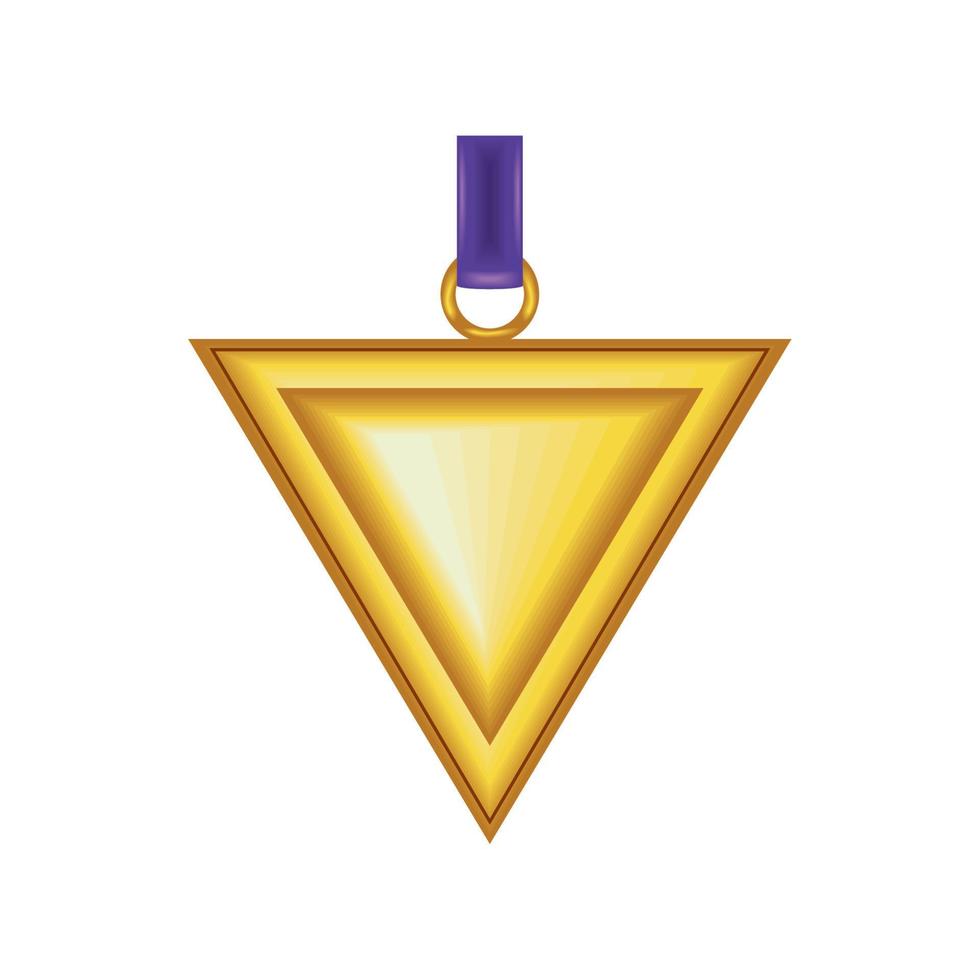 gold medal award vector