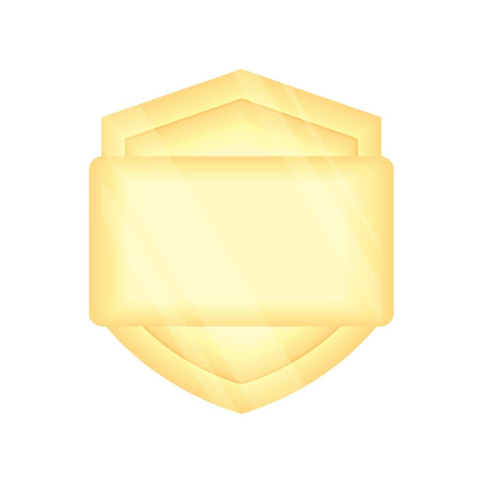 gold label icon vector