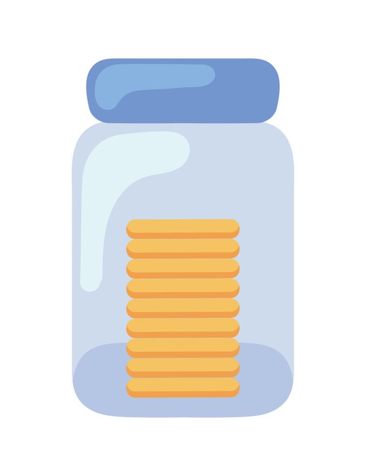 saving and investing money in jar vector