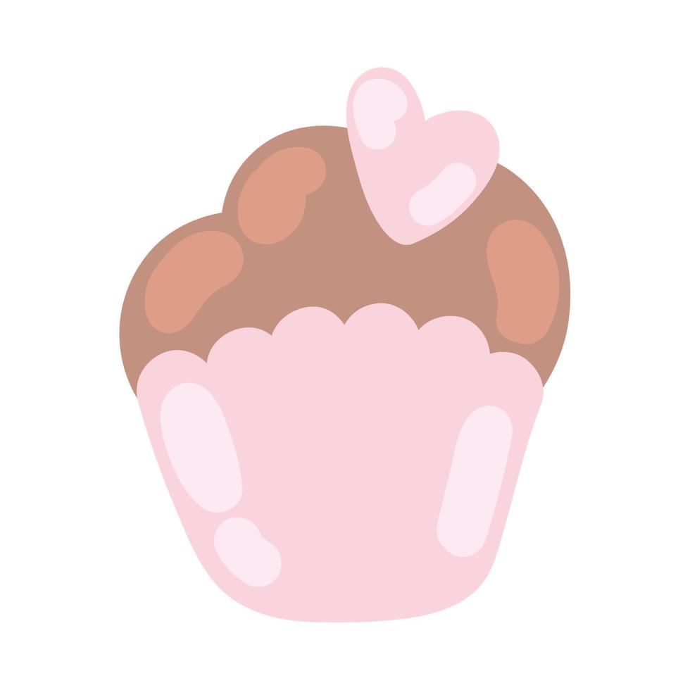 birthday cupcake doodle vector