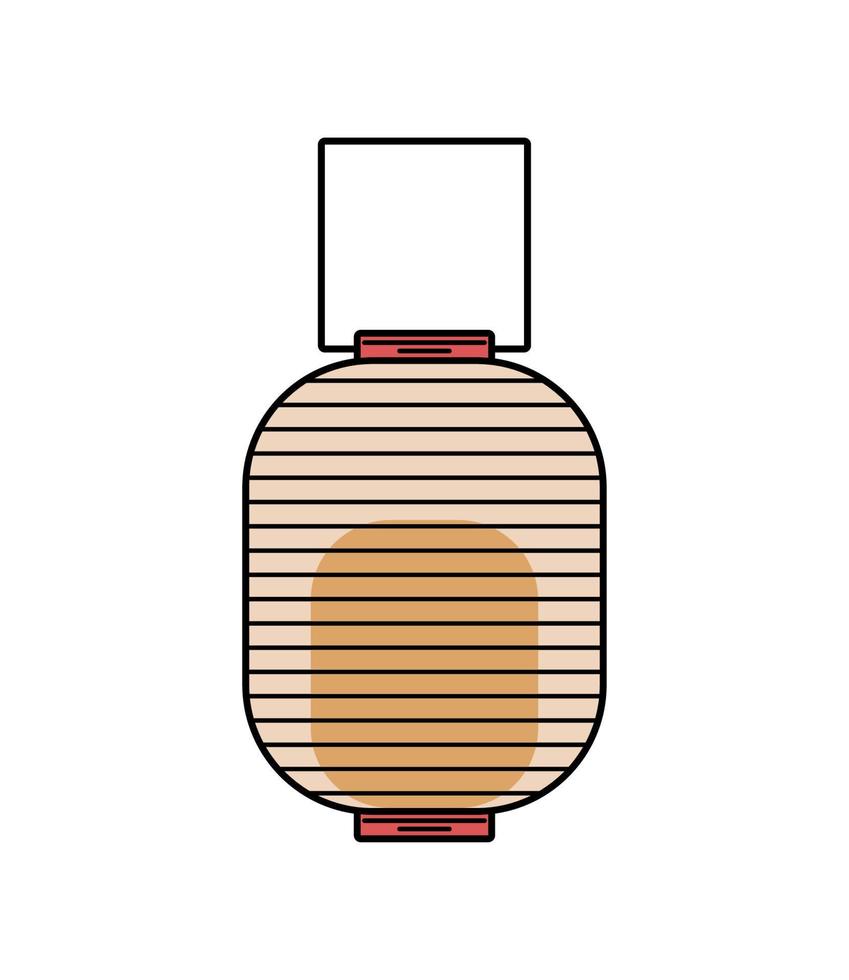japanese lamp traditional vector