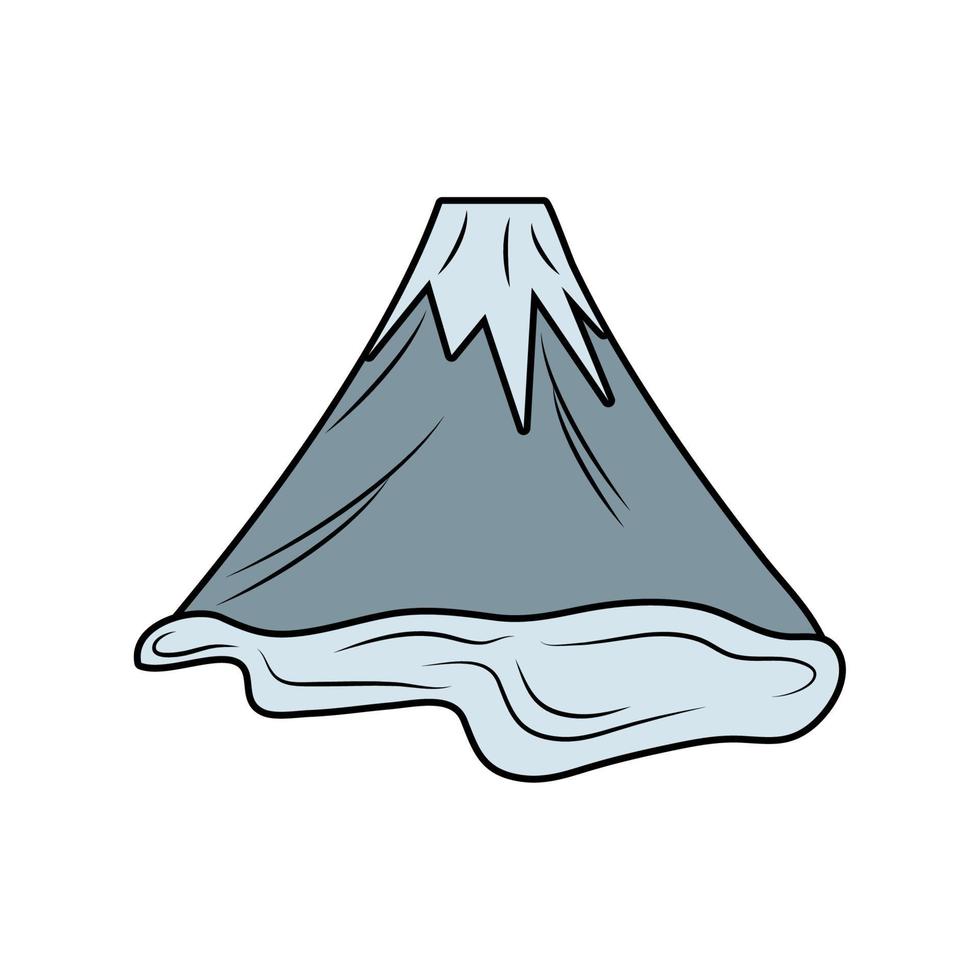 monte fuji japonés vector