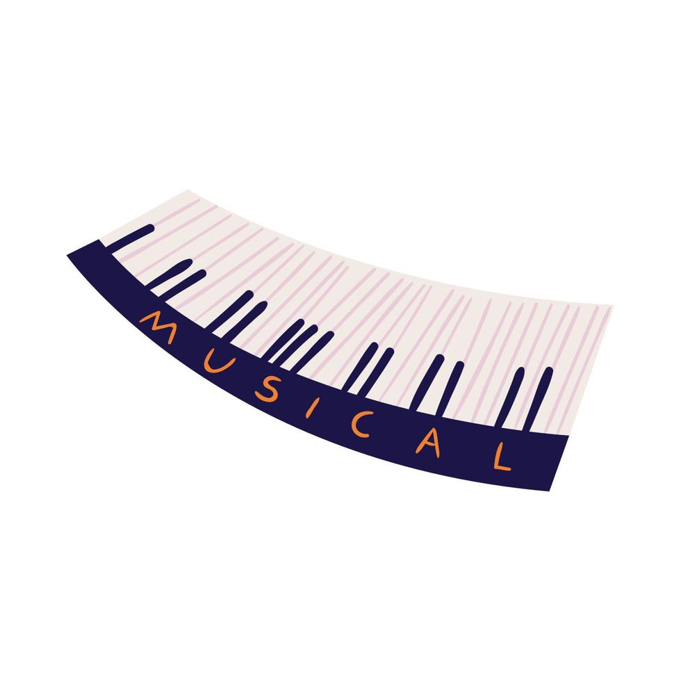 piano keyboard instrument vector