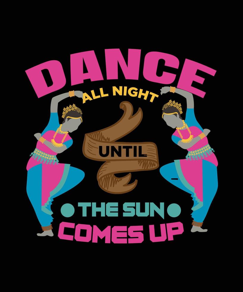 Dancing t shirt design vector