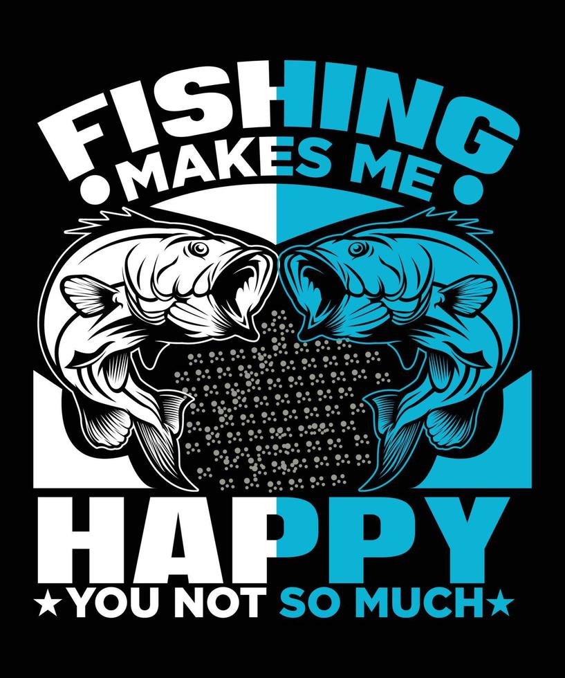 Fishing t shirt design vector