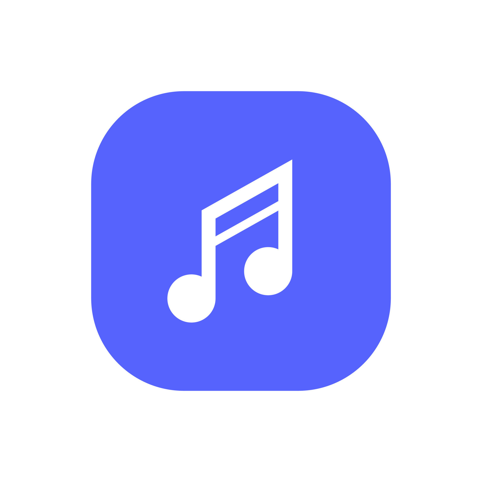 Music player app, musical note icon vector isolated on square background  11480184 Vector Art at Vecteezy