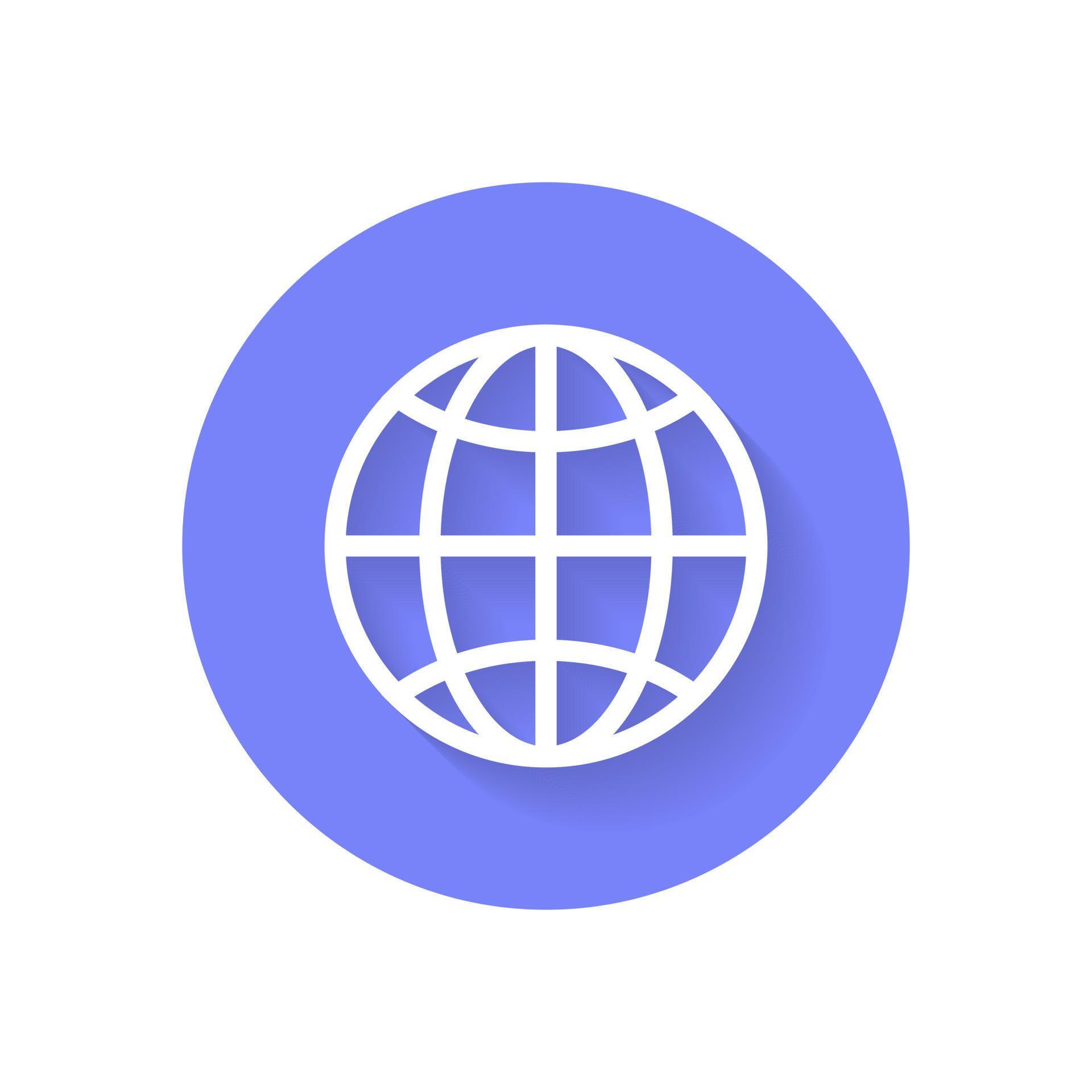 Internet, web icon vector. Globe, website sign symbol 11480190 Vector ...
