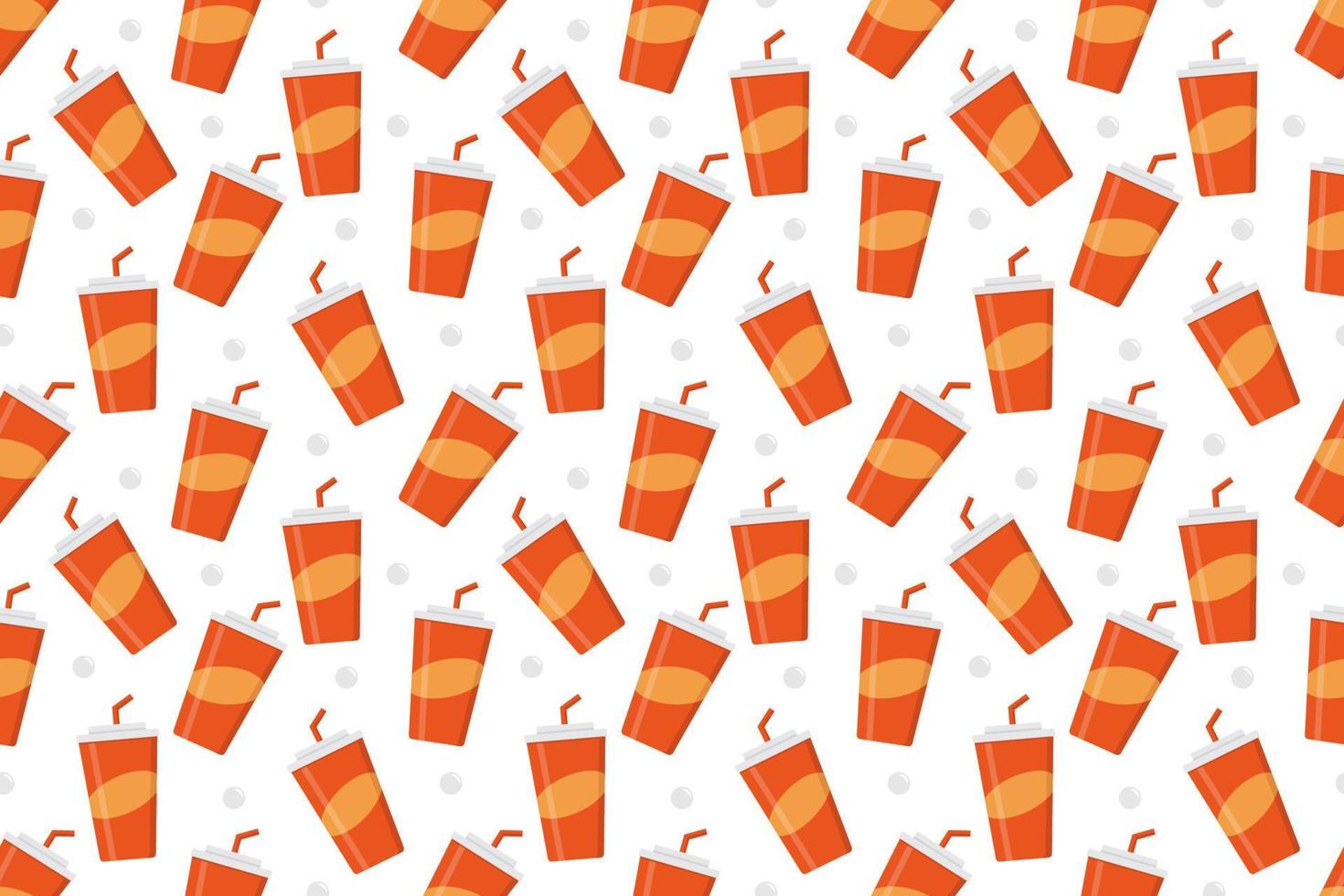 Soft drink soda seamless pattern vector
