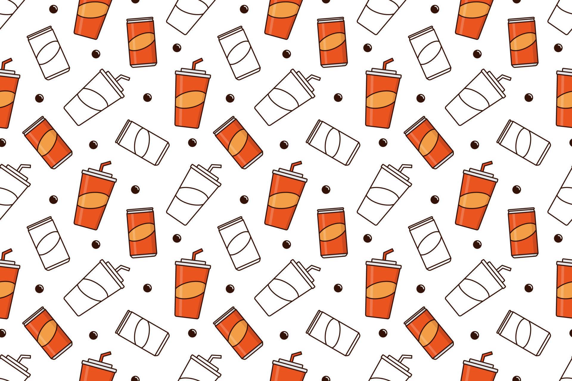 Soft drink soda seamless pattern vector 11480213 Vector Art at Vecteezy