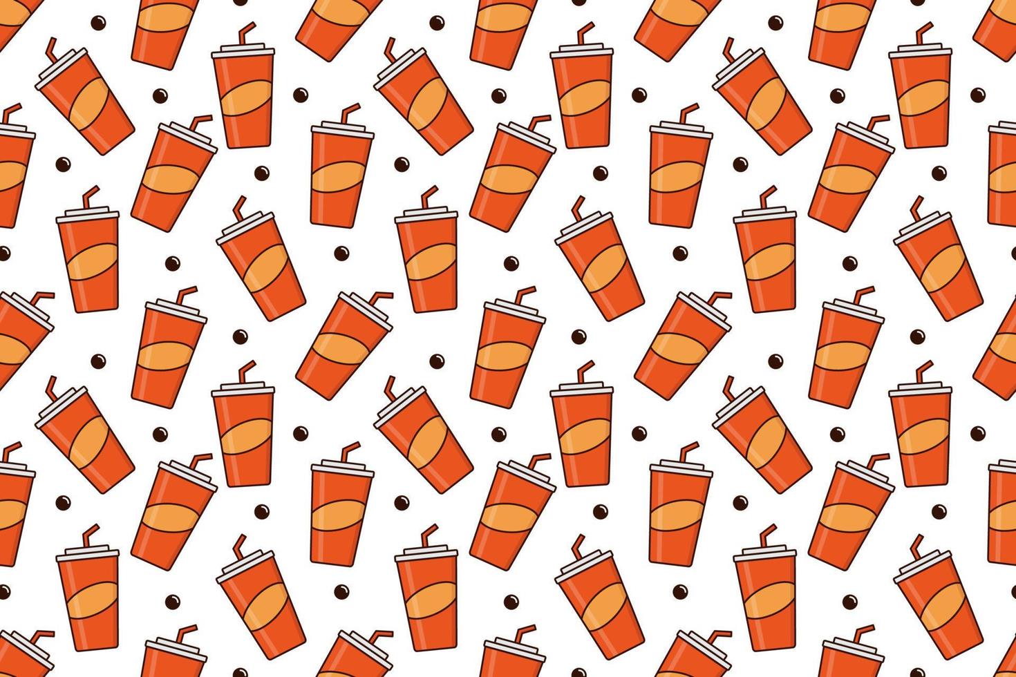 Soft drink soda seamless pattern vector