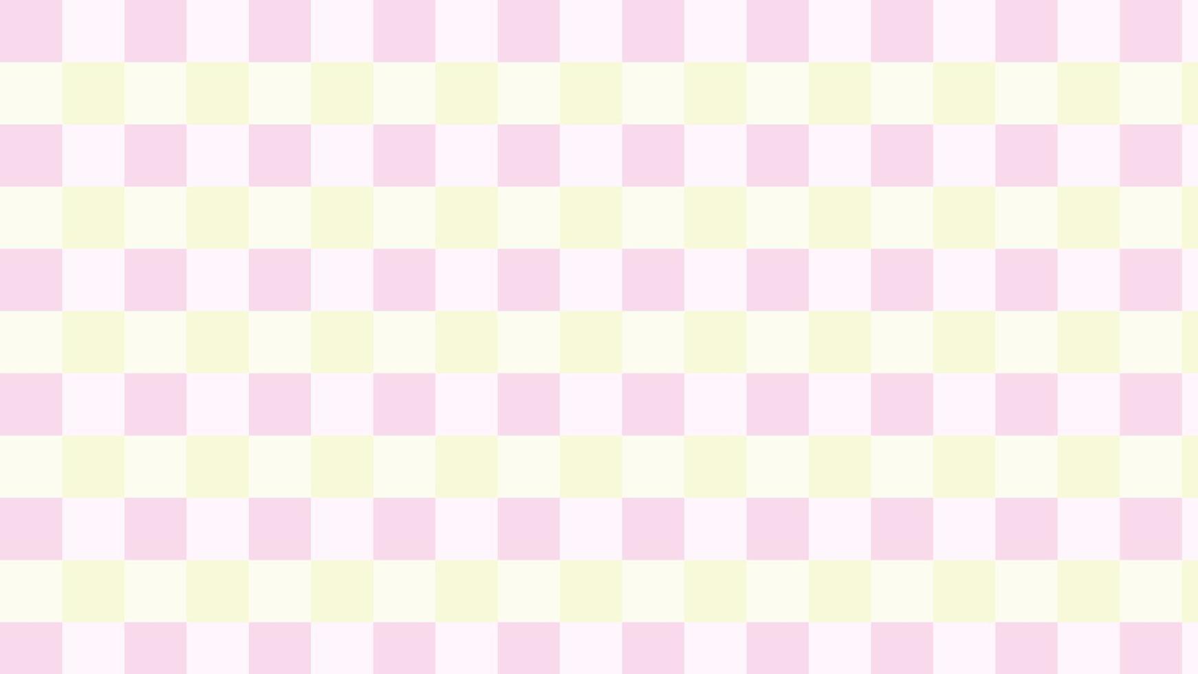 aesthetic pink and yellow checkers, gingham, plaid, checkerboard wallpaper illustration, perfect for wallpaper, backdrop, postcard, background, banner vector