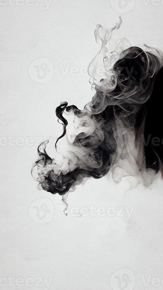 White background with smoke photo