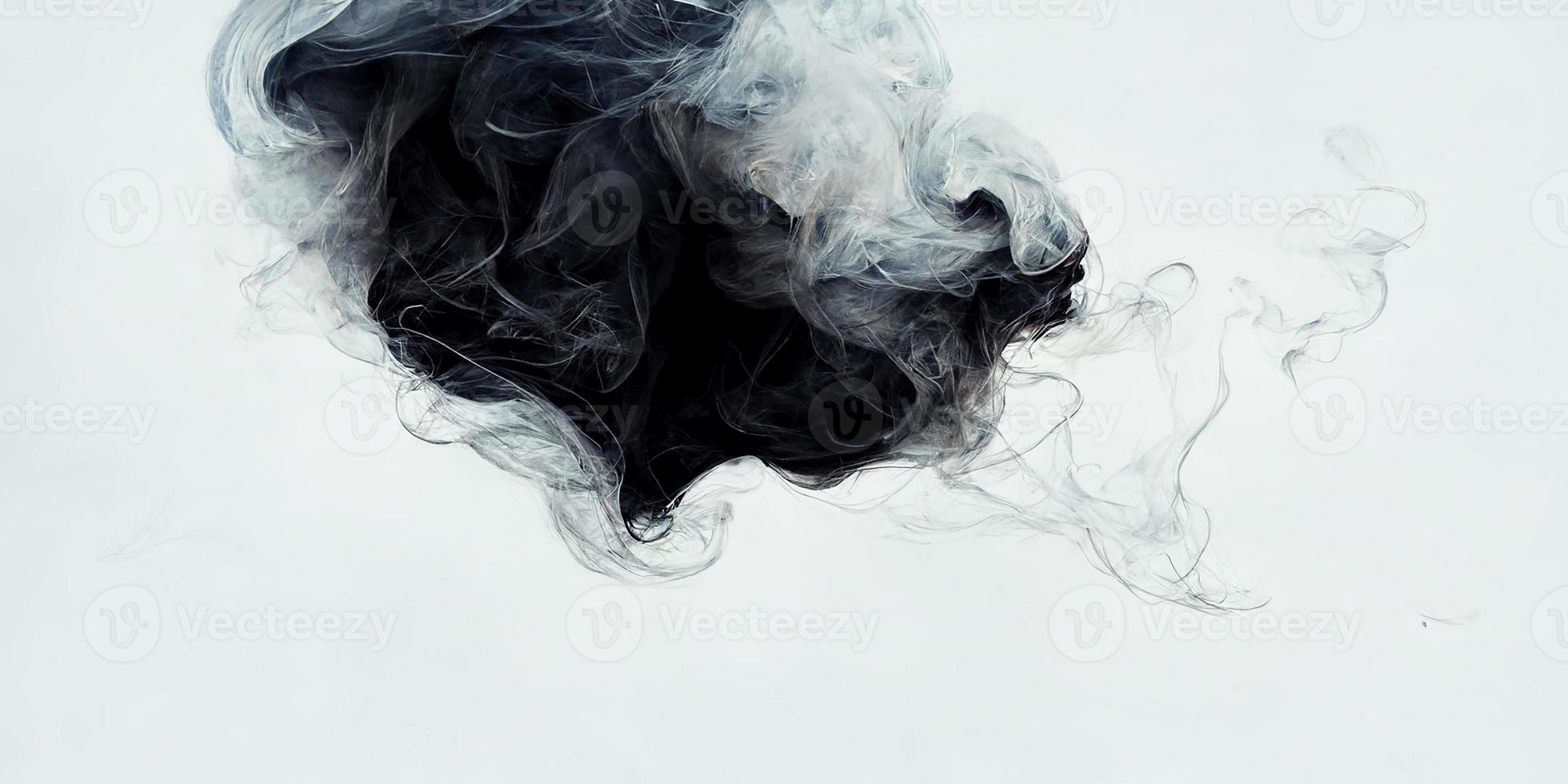 White background with smoke photo