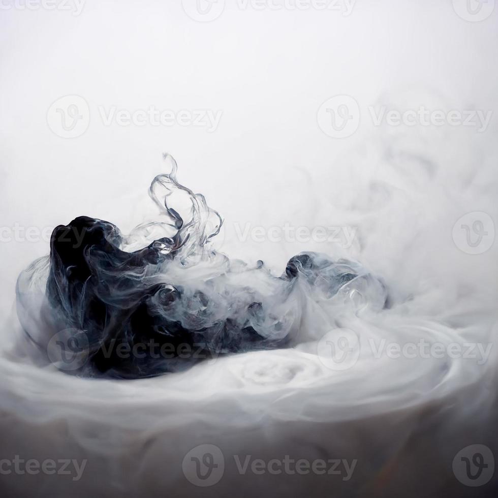 White background with smoke photo